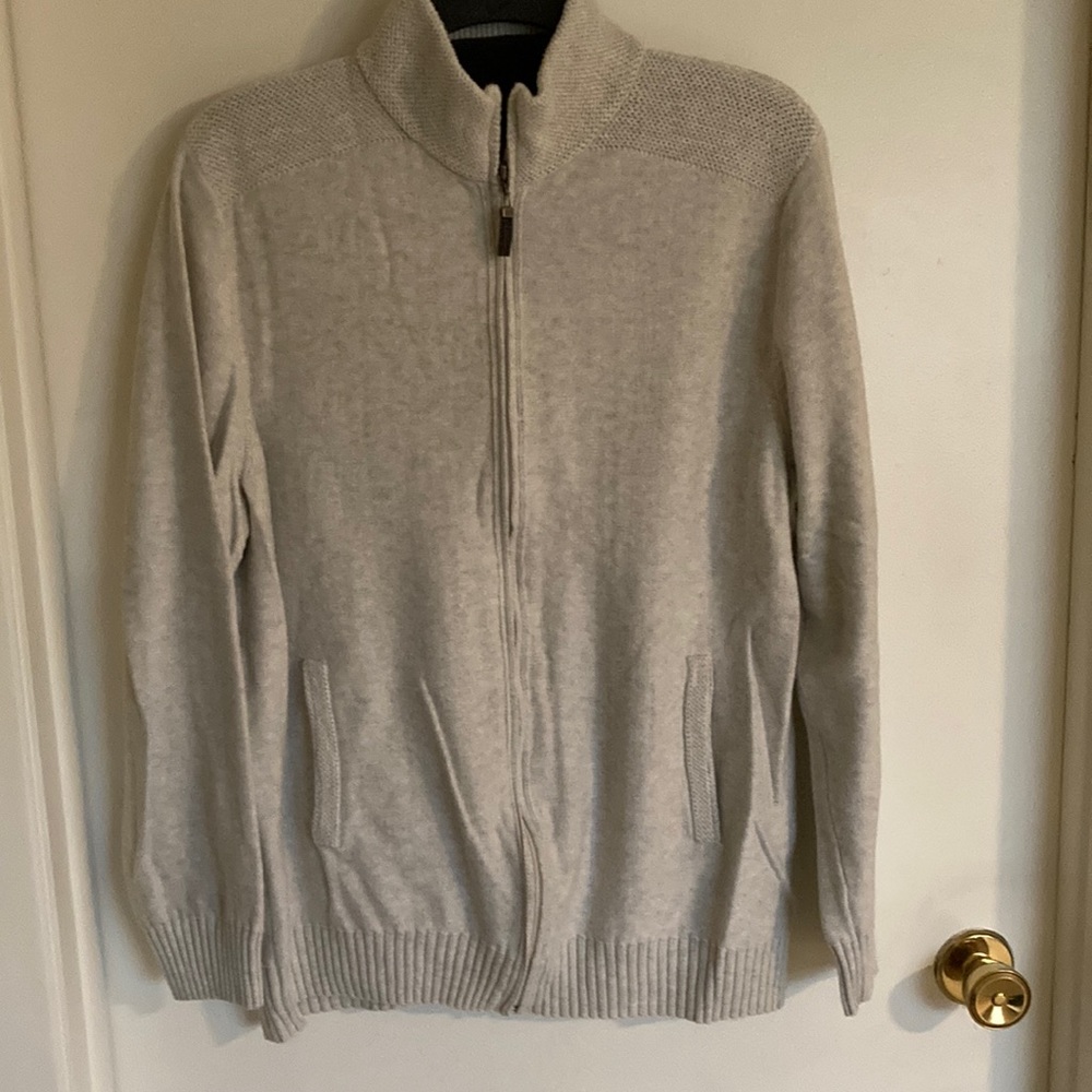 Tasso Elba Men zipped up Sweater size Large